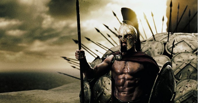 Leonidas, König von Lakonien, Szene aus dem Film »300«  Foto: DPA-Film / Warner Bros.