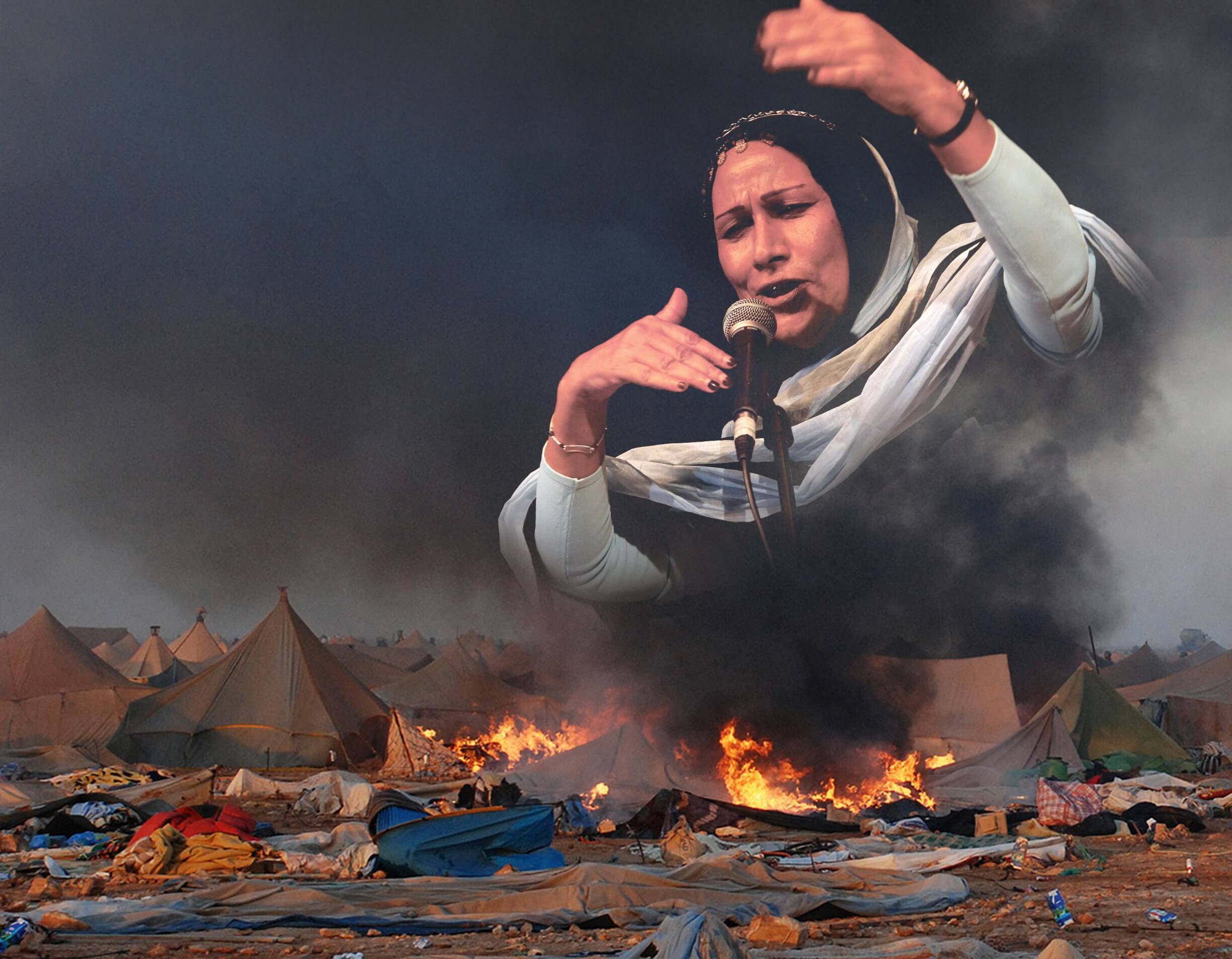 Gdeim Izik wurde am 8. November 2010 von marokkanischen Einsatzkräften dem Erdboden gleichgemachtFotos (Collage): Reuters/handout/map, Heino Kalis